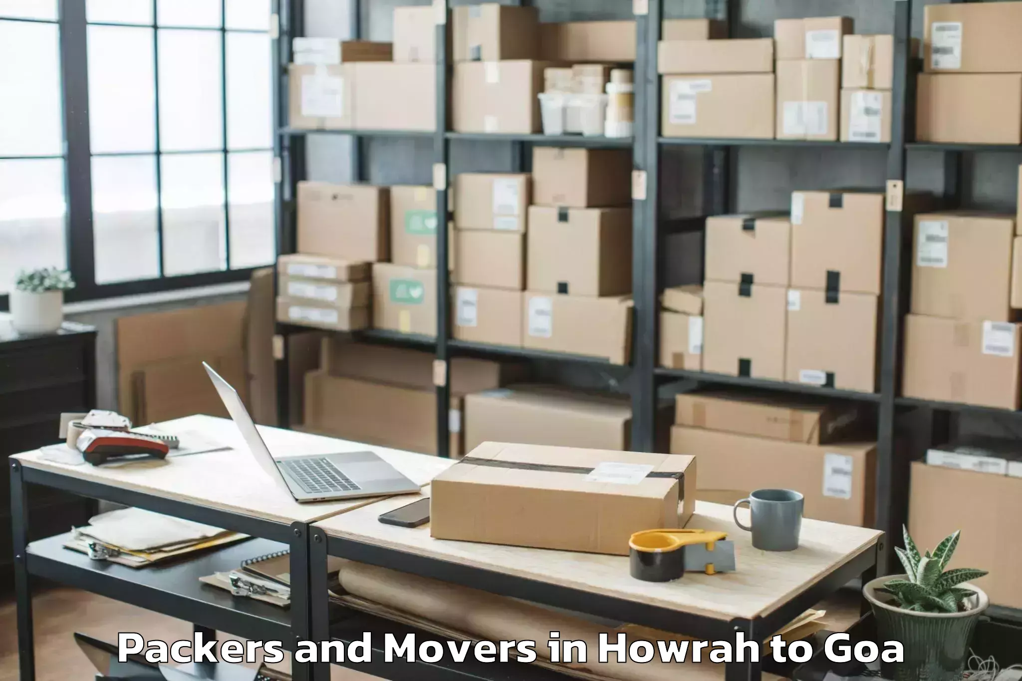 Affordable Howrah to Mormugao Port Packers And Movers